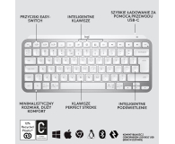 LOGITECH Klawiatura bezprzewodowa MX Keys Mini 920-010499 jasnoszara - 680463 - zdjęcie 13